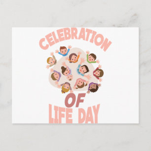 Dag van het leven - dag van waardering uitnodiging briefkaart