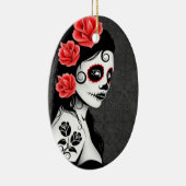 Dag van het meisje met de dikke suikerschedel - gr keramisch ornament (Rechts)