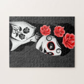 Dag van het meisje met de dikke suikerschedel - gr legpuzzel (Horizontaal)