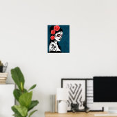 Dag van het meisje met de dode suikerschedel - Bla Poster (Thuiskantoor)
