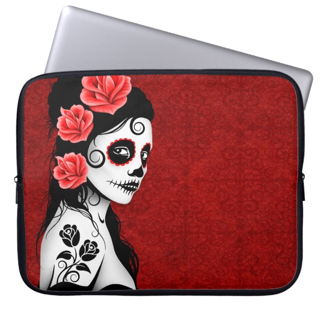 Dag van het meisje met de dode suikerschedel - roo laptop sleeve (Voorkant)