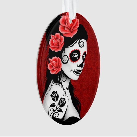 Dag van het meisje met de dode suikerschedel - Roo Ornament (voorkant)