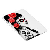 Dag van het meisje met de dode suikerschedel - wit magneet (Rechterzijde)