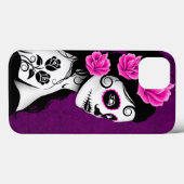 Dag van het meisje van de Dode Suiker - Paars Case-Mate iPhone Case (Achterkant (horizontaal))
