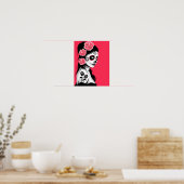 Dag van het meisje van de dode suikerschedel - Roz Poster (Keuken)