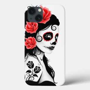 Dag van het meisje van de dode suikerschedel - Wit Case-Mate iPhone Case