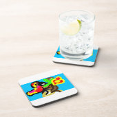 Dag van het oerwoud van de papegaai bier onderzetter (Rechterzijde)