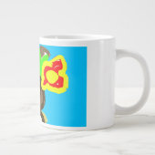 Dag van het oerwoud van de papegaai grote koffiekop (Rechts)