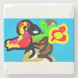 Dag van het oerwoud van de papegaai stenen onderzetter