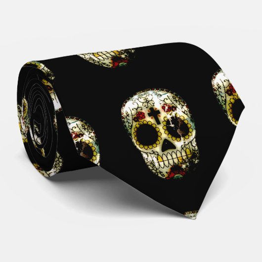 Dag van het ontwerp van de dodesuikerriem stropdas (Opgerold)