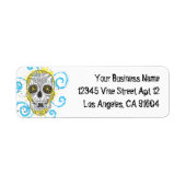 Dag van het ontwerp van het Tattoo van de schedel  Etiket (Voorkant)