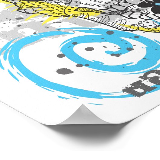 Dag van het ontwerp van het Tattoo van de schedel Poster (Hoek)