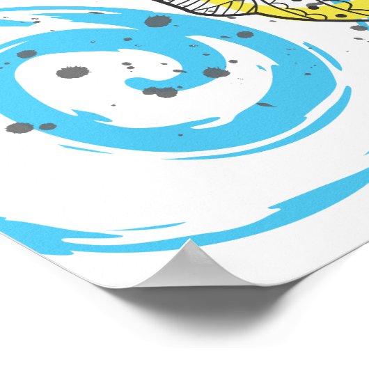 Dag van het ontwerp van het Tattoo van de schedel  Poster (Hoek)