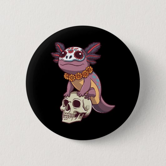 Dag Van Het Overheidsagentschap Axolotl Suikersche Ronde Button 5,7 Cm (Voorkant)