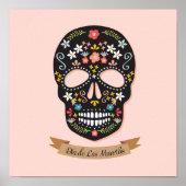 Dag van het poster van de schedel van de dode suik (Voorkant)