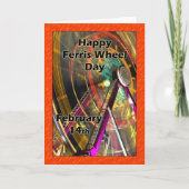 Dag van het reuzenrad 14 februari kaart (Voorkant)