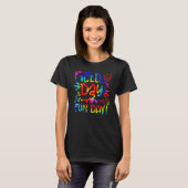 Dag van het schoolveld Fun Tie Dye Field Day 2023 T-shirt (Voorkant volledig)