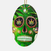 Dag van het Shirt van de Dode Suikerschedel Keramisch Ornament (Links)
