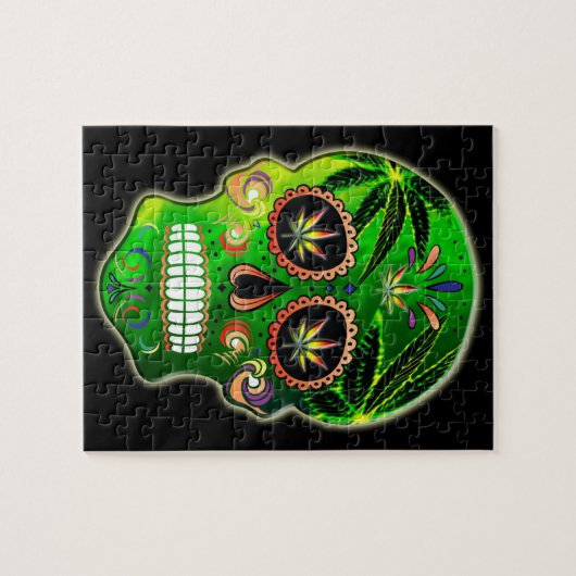 Dag van het Shirt van de Dode Suikerschedel Legpuzzel (Horizontaal)