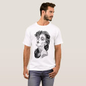 Dag van het t-shirt van het dode meisje Mannen (Voorkant volledig)