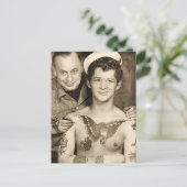 Dag van het Tattoo van de verkoper Briefkaart (Staand voorkant)