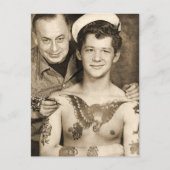 Dag van het Tattoo van de verkoper Briefkaart (Voorkant)