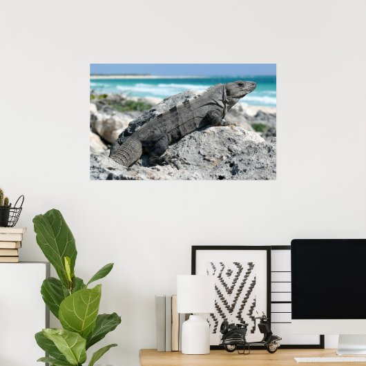 Dag van Iguana Poster (Thuiskantoor)