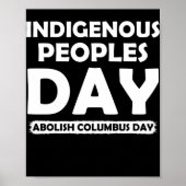 Dag van inheemse volken van Columbus Dag afschaffe Poster (Voorkant)