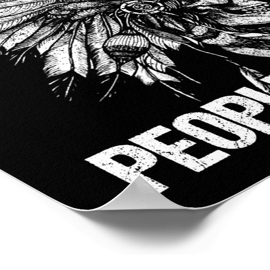 Dag van inheemse volkeren Niet Columbus Dag Poster (Hoek)