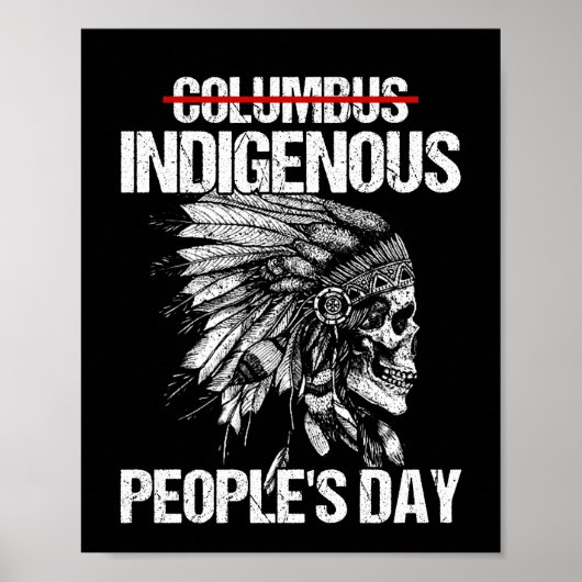 Dag van inheemse volkeren Niet Columbus Dag Poster (Voorkant)