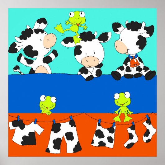 dag van koe en kikkerwas. poster (Voorkant)