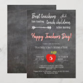 Dag van leraar dank je feestbord kaart (Voorkant / Achterkant)