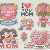 Dag van moederdag stickers (Voorkant)