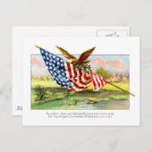  dag van onafhankelijkheid briefkaart (Voorkant / Achterkant)