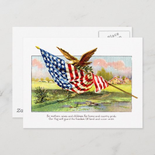  dag van onafhankelijkheid briefkaart (Voorkant / Achterkant)