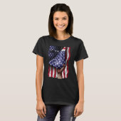 Dag van Onafhankelijkheid van de vlag van het schi T-shirt (Voorkant volledig)