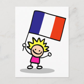 dag van onafhankelijkheid van franse kinderen briefkaart