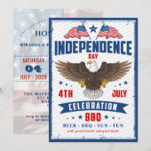  dag van onafhankelijkheid vierde juli kaart (Voorkant / Achterkant)