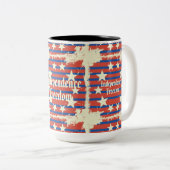 dag van patroononafhankelijkheid tweekleurige koffiemok (Voorkant rechts)