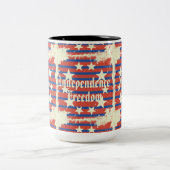 dag van patroononafhankelijkheid tweekleurige koffiemok (Center)