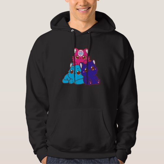 dag van polyamory Pride Awareness Day for Poly Thr Hoodie (Voorkant)
