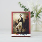 Dag van president: George Washington Briefkaart (Staand voorkant)