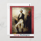 Dag van president: George Washington Briefkaart (Voorkant / Achterkant)