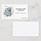 Dag van Rust - Young Ape Gorilla Visitekaartje (Voorkant / Achterkant)