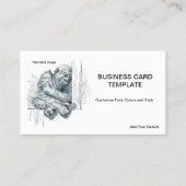 Dag van Rust - Young Ape Gorilla Visitekaartje (Voorkant)