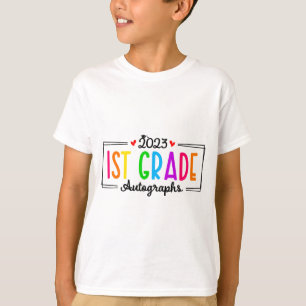 Dag Van School 2023 Handtekening 1e Klas Afstudere T-shirt