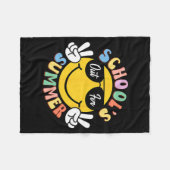 Dag van School Afstuderen Groovy Scholen Uit Voor Fleece Deken (Voorkant (Horizontaal))