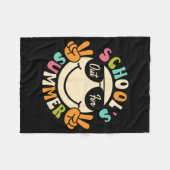 Dag van School Afstuderen Groovy Scholen Uit Voor Fleece Deken (Voorkant (Horizontaal))