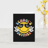 Dag van School Afstuderen Groovy Scholen Uit Voor  Kaart (Gele Bloem)