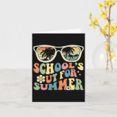 Dag van School Afstuderen Groovy Scholen Uit Voor  Kaart (Gele Bloem)